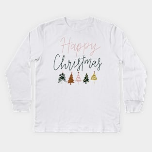 happy christmas Kids Long Sleeve T-Shirt